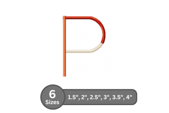 Color Bar Alphabet -P: A Vibrant Solution for Modern Embroidery Projects