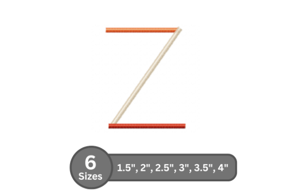 Color Bar Alphabet -Z: A Vibrant Addition to Your Embroidery Projects