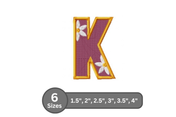 Daisy Joy Alphabet - K: A Practical Evaluation for Embroidery Designers