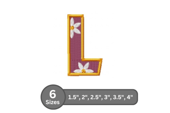 Daisy Joy Alphabet -L: A Stylish Stitch for Personalization