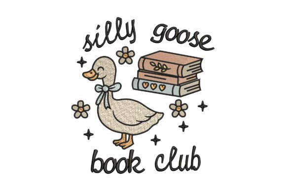 Silly Goose Book Club Embroidery: A Creative Update for Your Fabrics