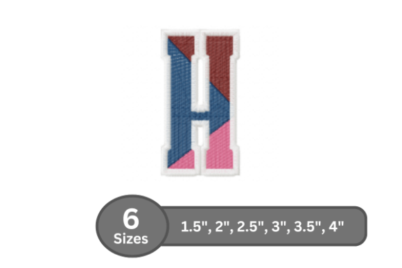 Street Varsity Alphabet - H: The Bold Stitch for Modern Embroidery Projects