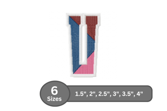 Street Varsity Alphabet - V: The Ultimate Guide to Urban Style in Machine Embroidery