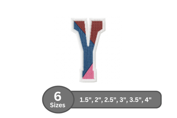 Street Varsity Alphabet - Y: A Strategic Asset for Embroidery Design