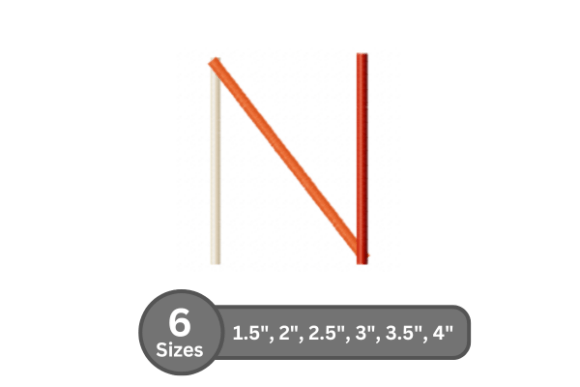 Transform Your Textiles with the Color Bar Alphabet -N Embroidery Design