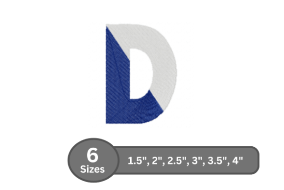 Twin Fill Alphabet - D: An Evaluation for Embroidery Projects