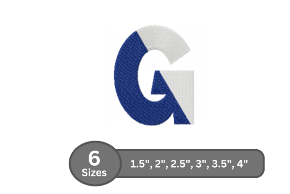 Twin Fill Alphabet - G: A Practical Guide to Embroidery Design Integration