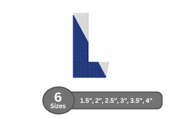 Twin Fill Alphabet - L: A Versatile Embroidery Design for Every Project