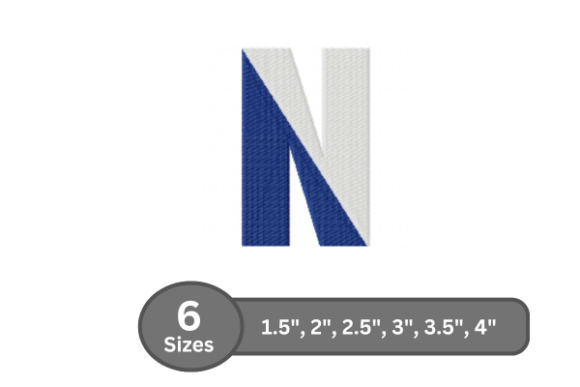Twin Fill Alphabet N: Elevating Your Embroidery Projects with Playful Flair