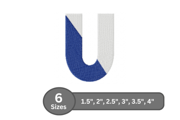 Twin Fill Alphabet - U: A Strategic Asset for Embroidery Design